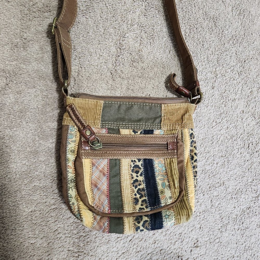 Fossil patchwork crossbody bag